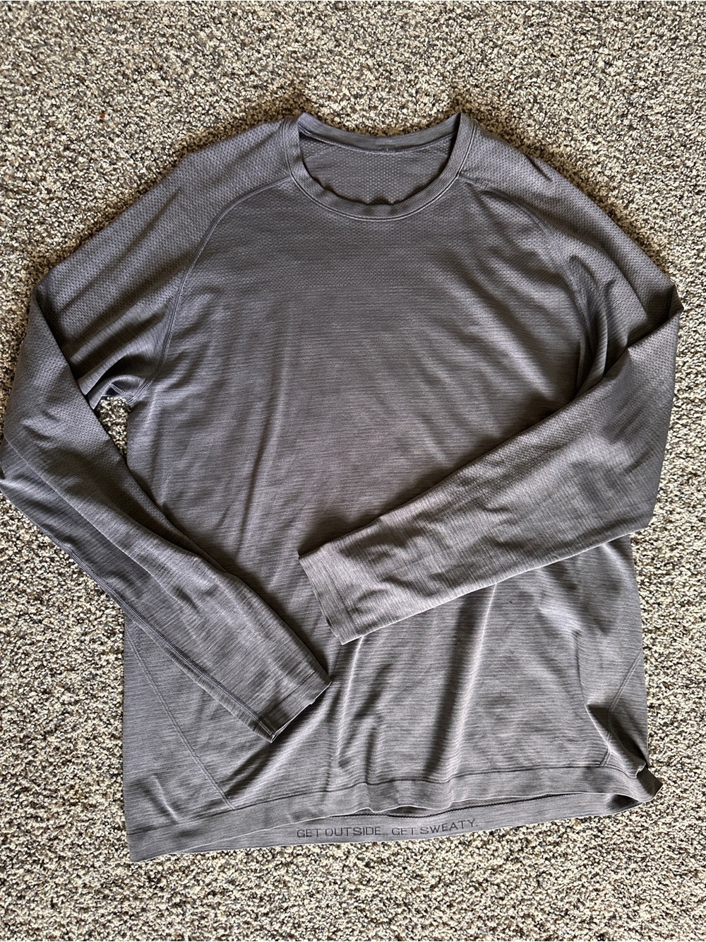 lululemon athletica Men's Long-Sleeve Tech Shirt - Charcoal Gray